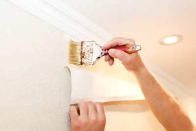 Pose de papier peint à Bruch — revêtements muraux et toiles de verre
